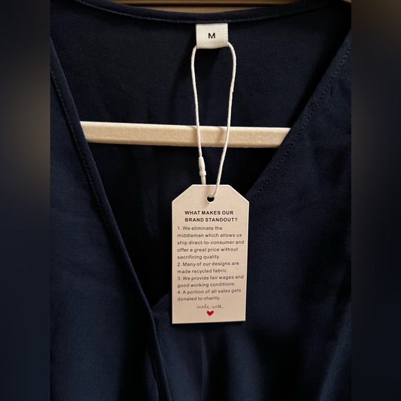 NWT Navy Blue Maxi Dress - Picture 3 of 6